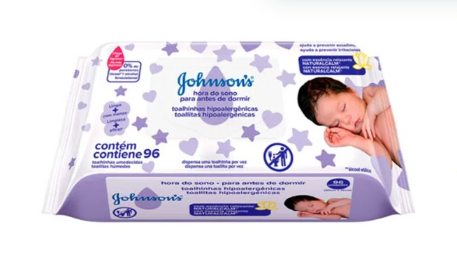 Johnsons y johnsons toalla humeda Antes de dormir x 96 u.